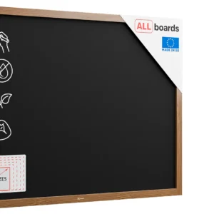 Black chalkboard 120x90 cm wooden frame