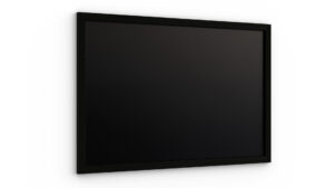 Chalkboard 60x40 cm with varnished black frame ECO