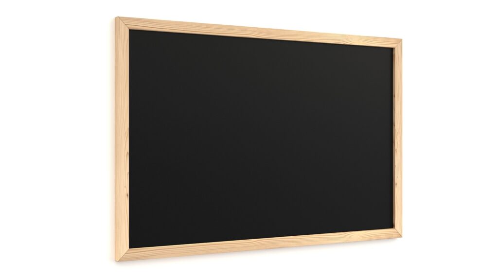 Chalkboard 60x40 cm with a wooden frame ECO
