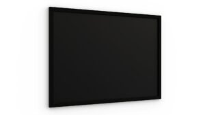 Chalkboard 70x50 cm with varnished black frame ECO