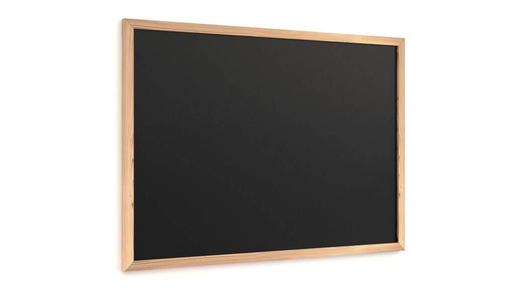 Chalkboard 70x50 cm with a wooden frame ECO