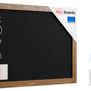 Black chalkboard 70x50 cm wooden frame