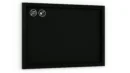Black chalkboard 90x60 cm wooden frame color black