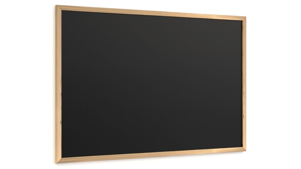 Chalkboard 90x60 cm with a wooden frame ECO