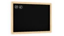 Black chalkboard 90x60 cm natural wooden frame