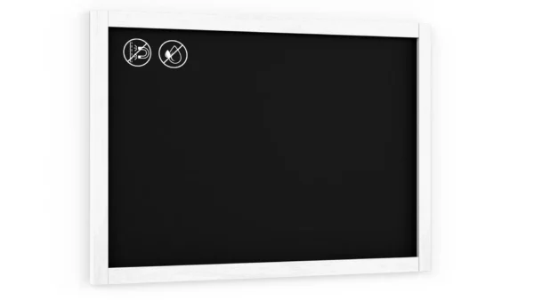 Chalkboard in white frame 90 cm x 60 cm
