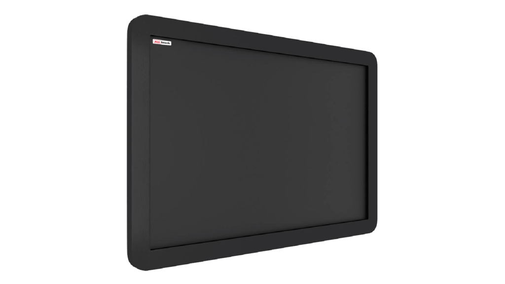Black chalkboard 90x60 cm wooden smartphone frame color black