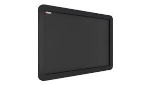 Black chalkboard 90x60 cm wooden smartphone frame color black