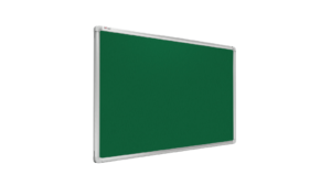Felt notice board aluminium frame 90x60 cm GREEN