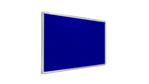 Felt notice board aluminium frame 240x120 cm BLUE