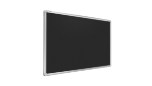 Felt notice board aluminium frame 90x60 cm BLACK