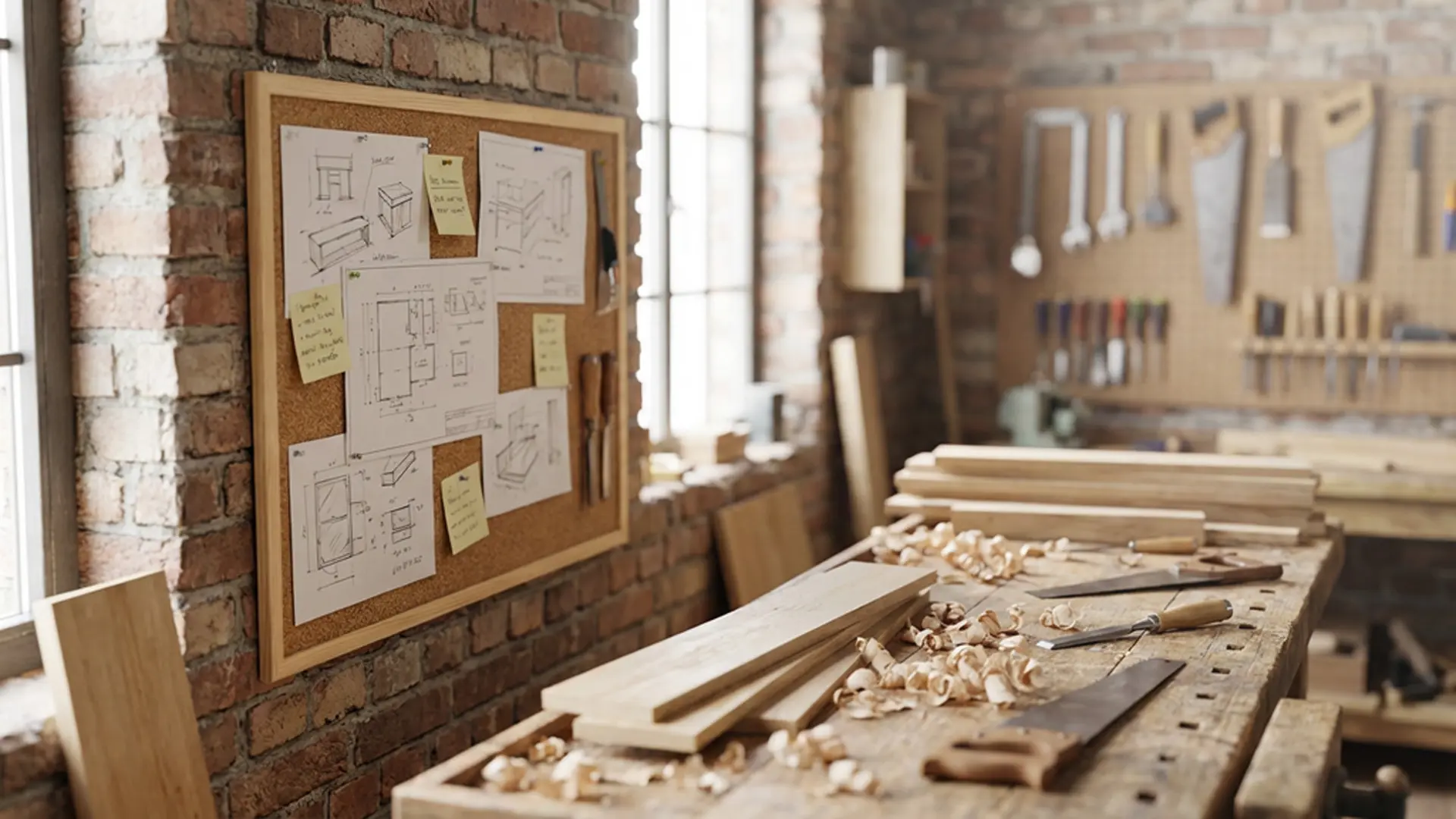 Cork notice board wooden natural frame 80x50 cm + FREE Accessories - Image 3
