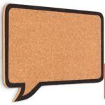 Cork Noticeboard "Speech Bubble" 44x29 cm