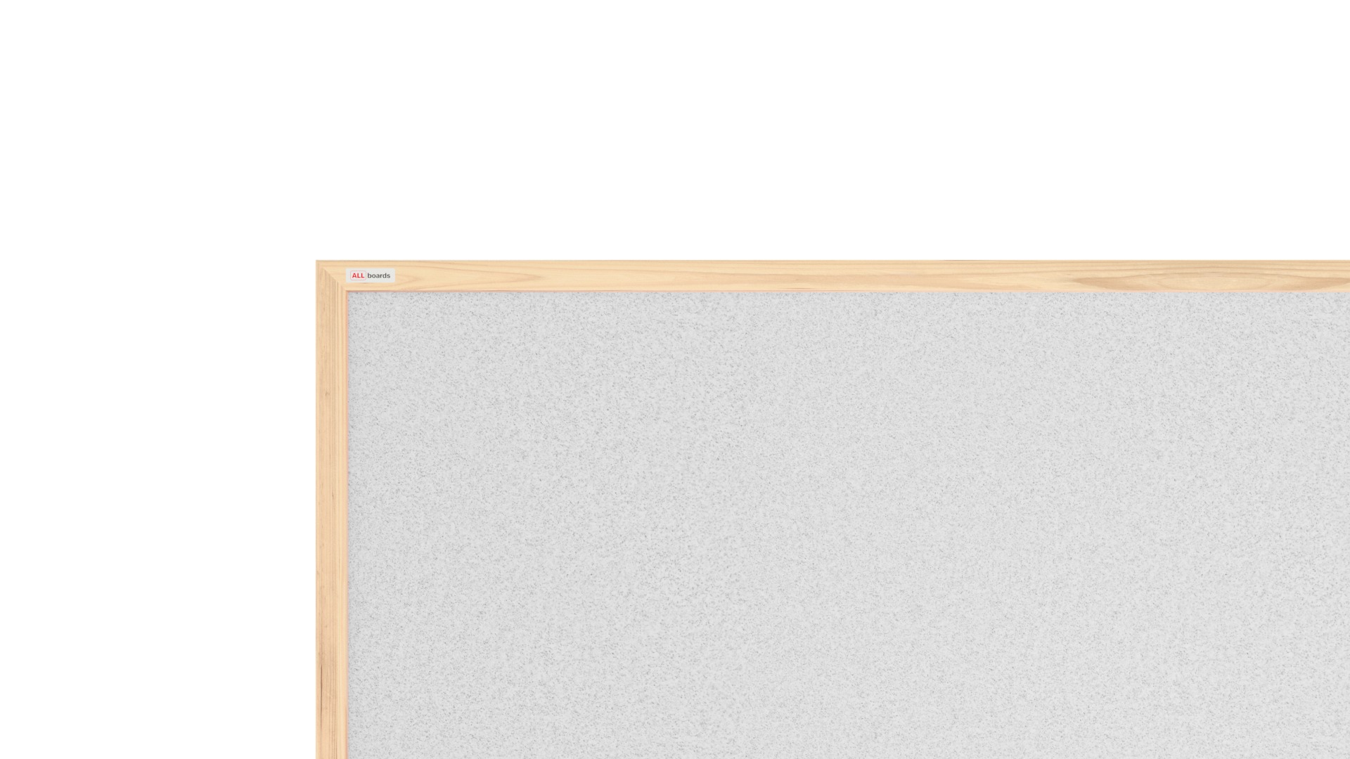 Light grey cork notice board wooden natural frame 100x80 cm - Image 9