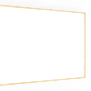 Whiteboard dry erase magnetic surface wooden natural frame 150x100 cm