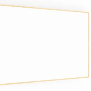 Whiteboard dry erase magnetic surface wooden natural frame 200x120cm