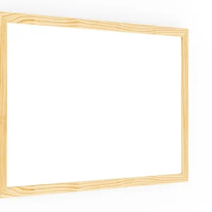 Whiteboard dry erase magnetic surface wooden natural frame 30x40 cm