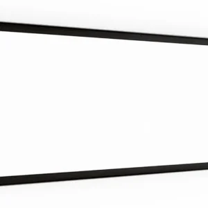Whiteboard dry erase magnetic surface wooden black frame 30x70 cm