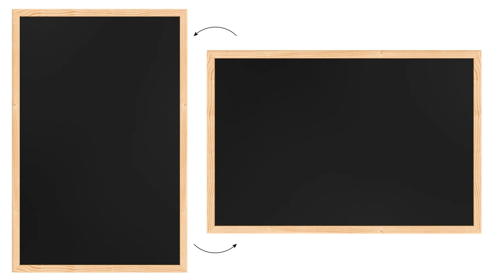 Magnetic Chalkboard with Wooden Frame 60x40cm, Magnetic Chalkboard chalk + FREE Accessories - Image 5