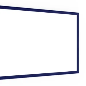 Whiteboard dry erase magnetic surface wooden dark blue navy frame 60x40 cm