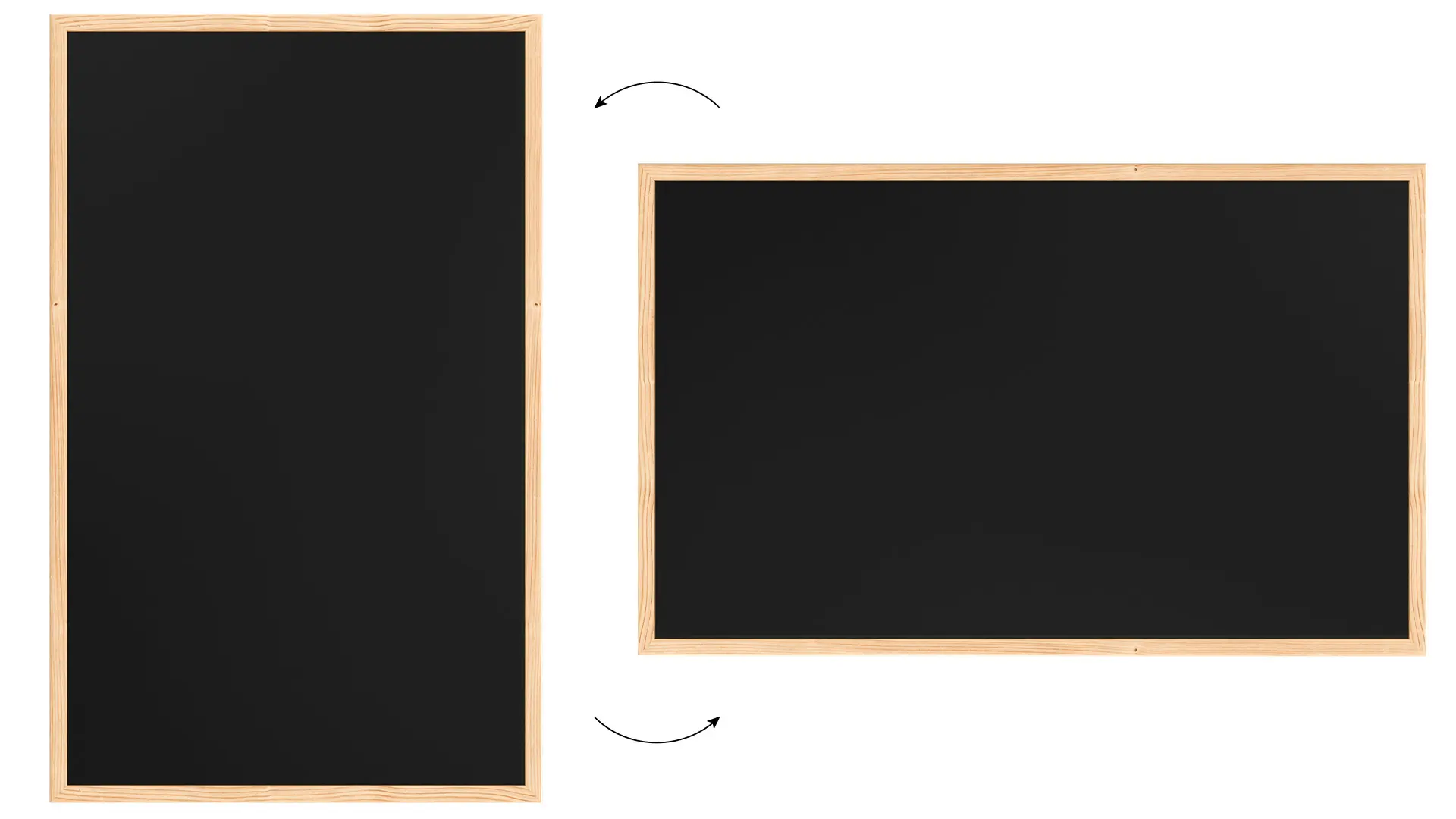 Magnetic Chalkboard with Wooden Frame 80x50cm, Magnetic Chalkboard chalk + FREE Accessories - Image 5