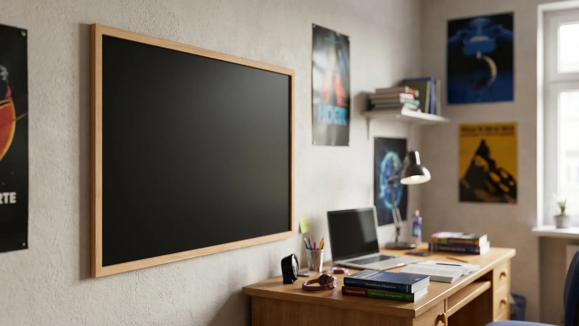 Magnetic Chalkboard with Wooden Frame 80x50cm, Magnetic Chalkboard chalk + FREE Accessories - Image 8