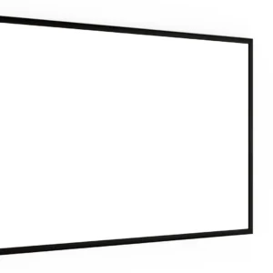Whiteboard dry erase magnetic surface, black wooden frame 90x60 cm