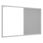 OUTLET Whiteboard and grey cork COMBO board in a grey wooden frame 60 x 40 cm