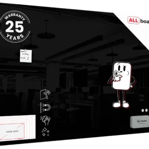 Magnetic glass board 150x100 cm BLACK + with Bonus Accessories