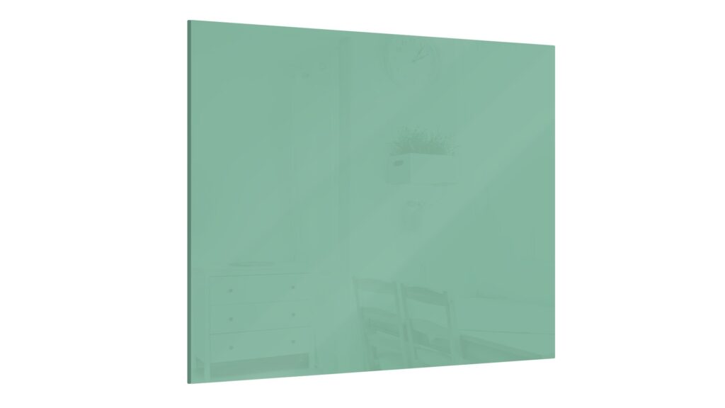 Magnetic glass board Fresh sage 45x45cm - frameless glass board, tempered glass suitable for neodymium magnets