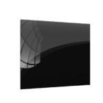 OUTLET 50x50cm black magnetic glass board- frameless glass board, tempered glass suitable for neodymium magnets
