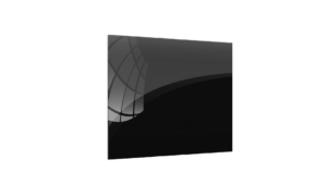 OUTLET 50x50cm black magnetic glass board- frameless glass board, tempered glass suitable for neodymium magnets