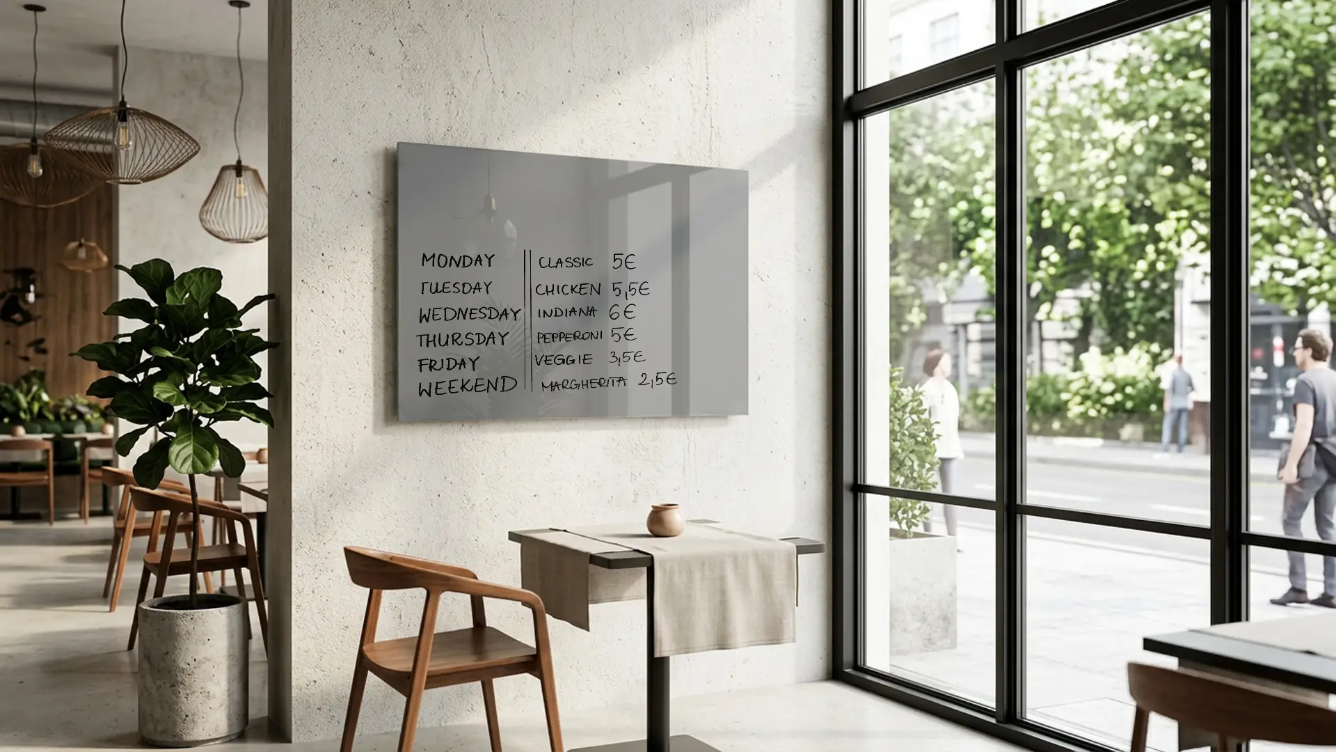 60x40cm grey magnetic glass board - frameless glass board, tempered glass suitable for neodymium magnets - Image 10