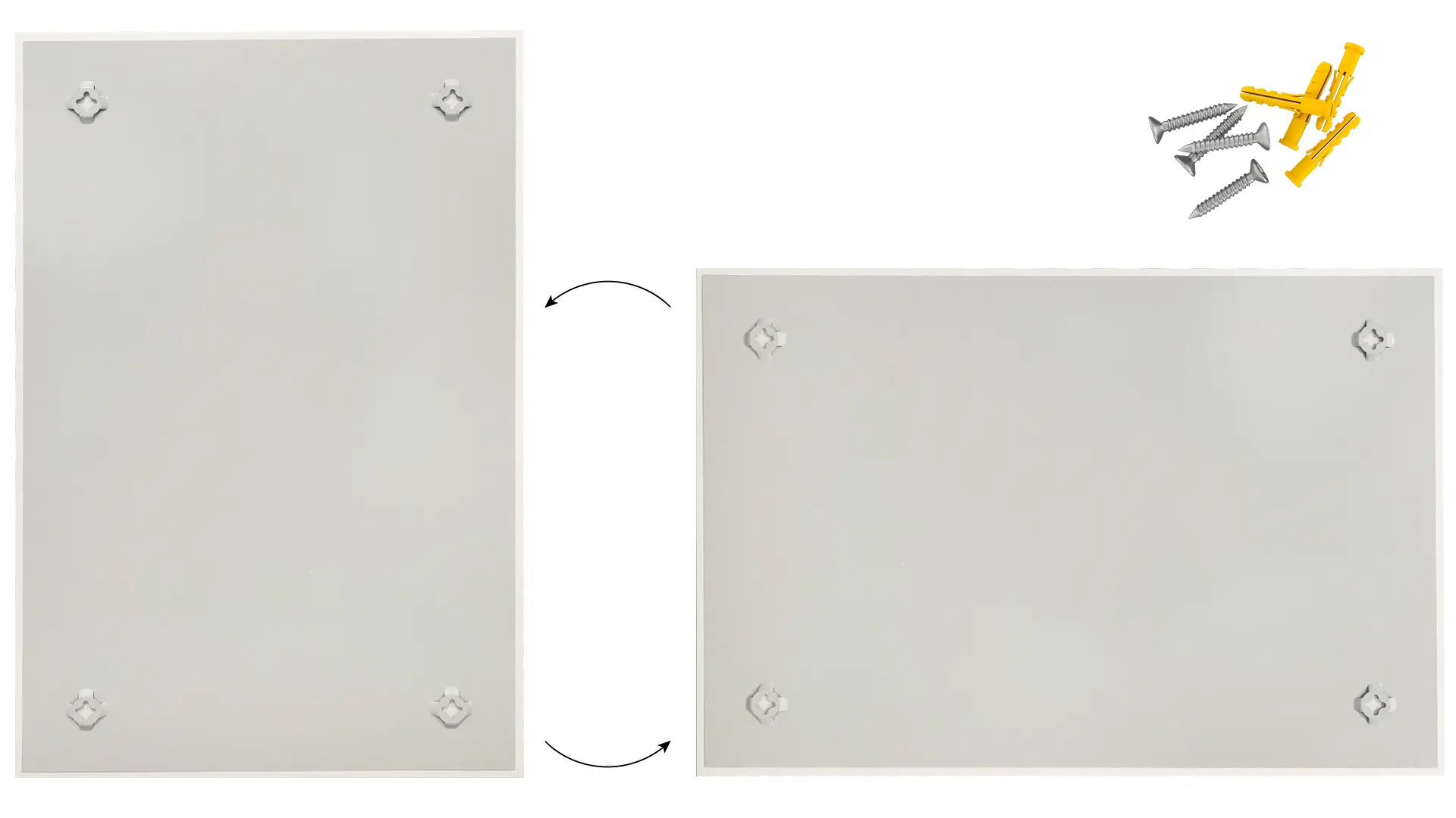 60x40cm grey magnetic glass board - frameless glass board, tempered glass suitable for neodymium magnets - Image 9