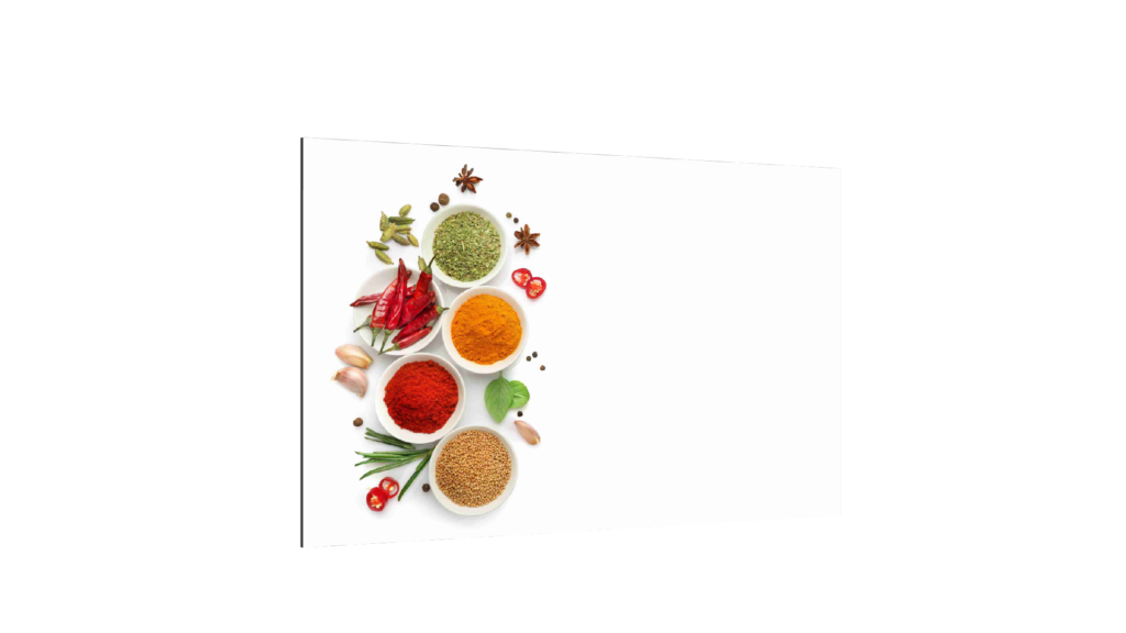 Magnetic Glass Board SPICES PEPPER SALT PAPRIKA 90x60cm Print Wall Art Decorative Wall Picture Image printed Tempered Glass Dry-erase Board Modern Home Decor