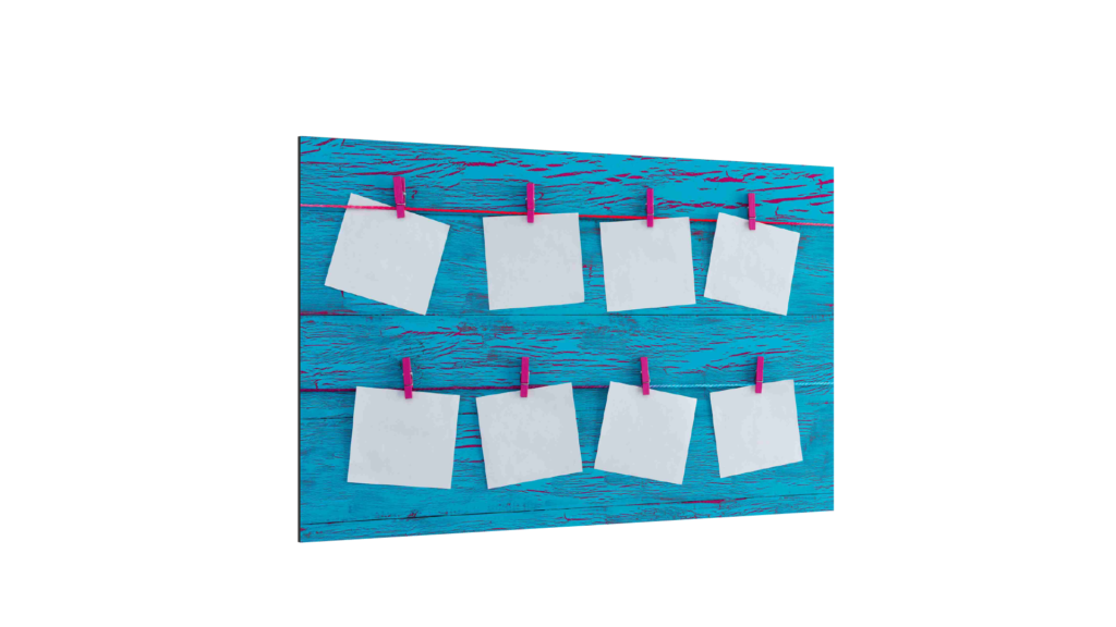 Magnetic Glass Board PLANNER POSTED NOTES 90x60cm