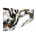 Magnetic Glass Board GOLDEN WHITE MARBLE 90x60cm Print Wall Art Decorative Wall Picture Image printed Tempered Glass Dry-erase Board Modern Home Decor