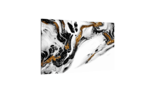 Magnetic Glass Board GOLDEN WHITE MARBLE 90x60cm Print Wall Art Decorative Wall Picture Image printed Tempered Glass Dry-erase Board Modern Home Decor