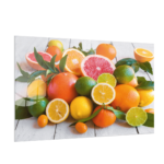 Magnetic Glass Board CITRUS LEMON ORANGE LIME 60x40cm