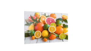 Magnetic Glass Board CITRUS LEMON ORANGE LIME 60x40cm