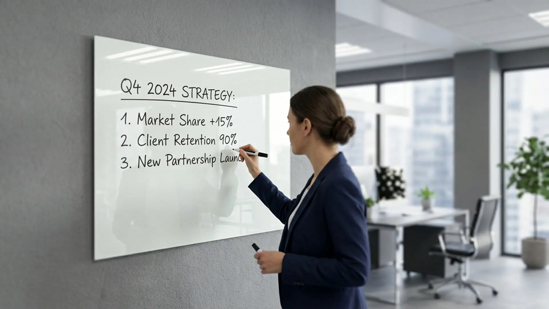 Magnetic glass board 80x60 cm CLASSIC WHITE + with Bonus Accessories - Image 4