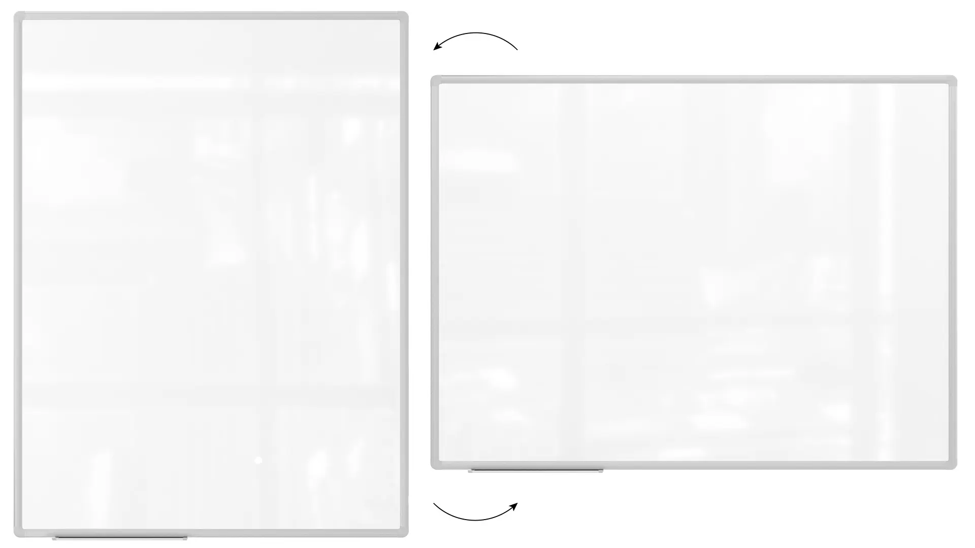 Whiteboard dry erase magnetic surface aluminium frame 120x80 cm CLASSIC A7 - Image 5