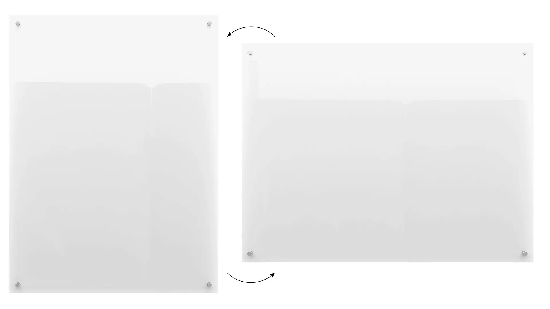 Glass board 120x90 cm TRANSPARENT - Image 5