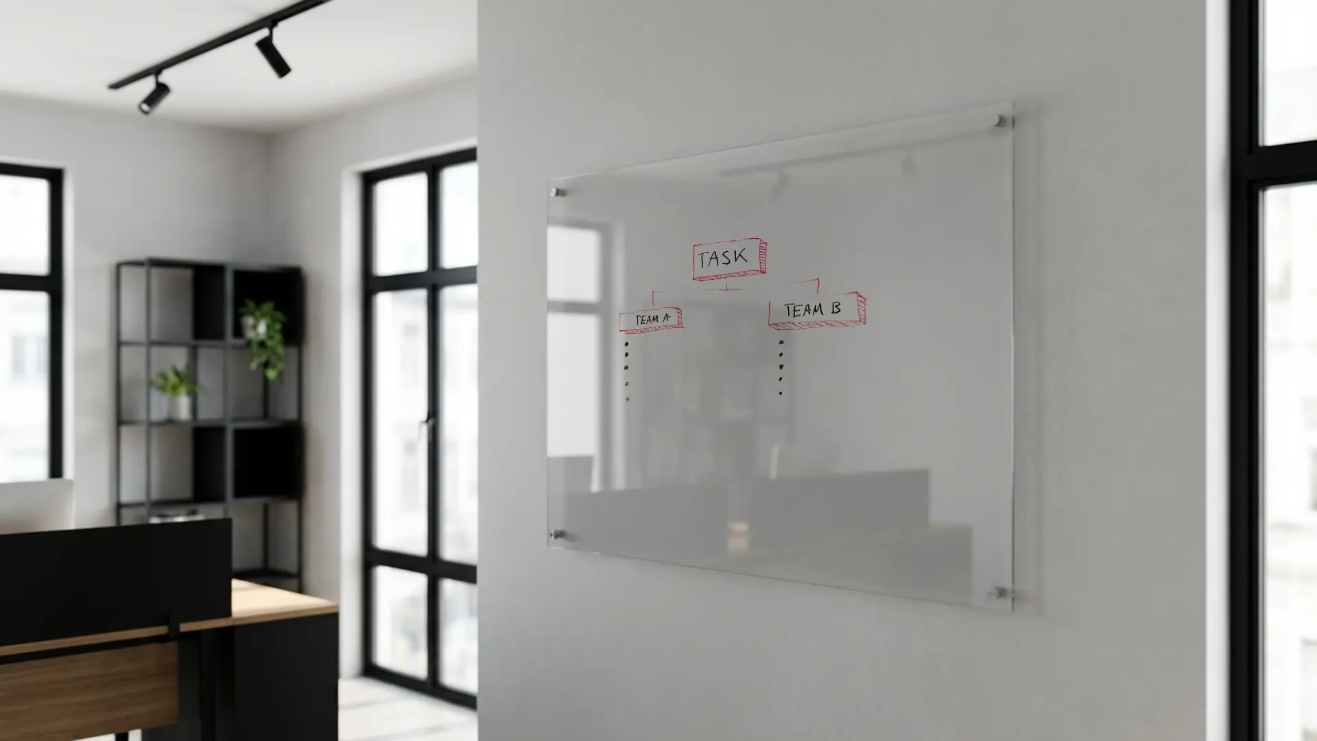 Glass board 150x100 cm TRANSPARENT - Image 3