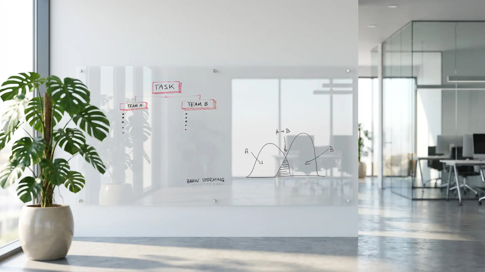 Glass board 200x100 cm TRANSPARENT - Image 3