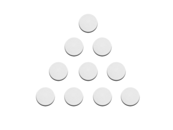 Round magnets for whiteboards 20 mm WHITE