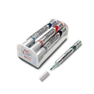 Pentel Maxiflo set of 4 markers and spong MWL5S-4N