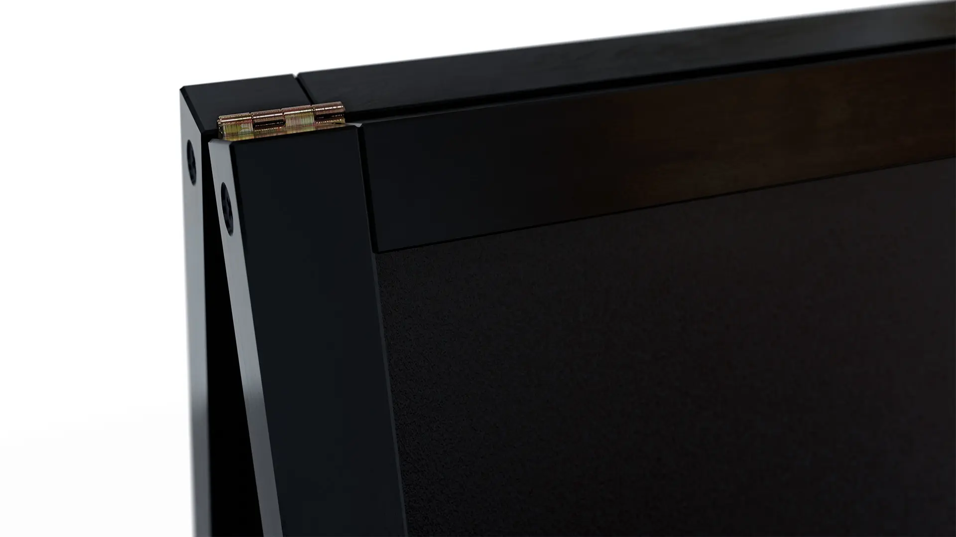 Black pavement Chalkboard with black varnished wooden frame 150x61 cm - Image 8