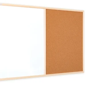 Cork board and Magnetic Whiteboard COMBI 90x60 cm in Wooden Frame + FREE GIFT