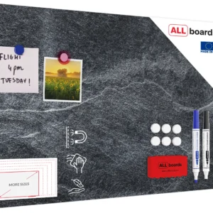 Magnetic METALboards, DARK STONE 60x40 cm + FREE Accessories Set